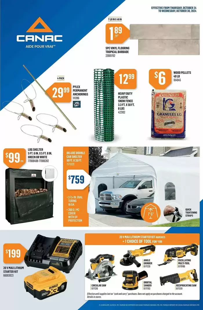 Canac catalogue in Toronto | Canac weekly flyer | 2024-10-24 - 2024-10-31