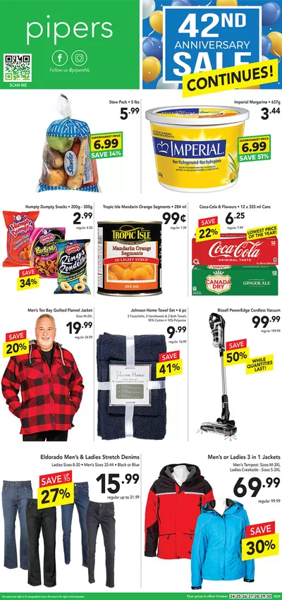 Grocery offers in Clarke's Beach | Flyer Pipers in Pipers | 2024-10-25 - 2024-11-08