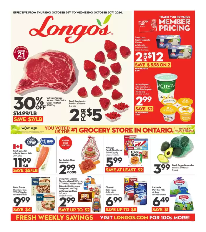 Longo's catalogue in Toronto | Weekly Flyer | 2024-10-24 - 2024-10-30