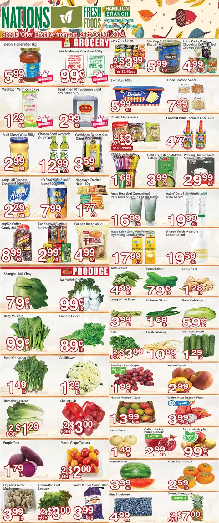 Nations Fresh Foods catalogue in Toronto | Weekly special Nations Fresh Foods | 2024-10-26 - 2024-11-09