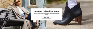 Clothing, Shoes & Accessories offers in Toronto | 30 - 40% Off Fashion Boots in DSW | 2024-10-28 - 2024-11-11