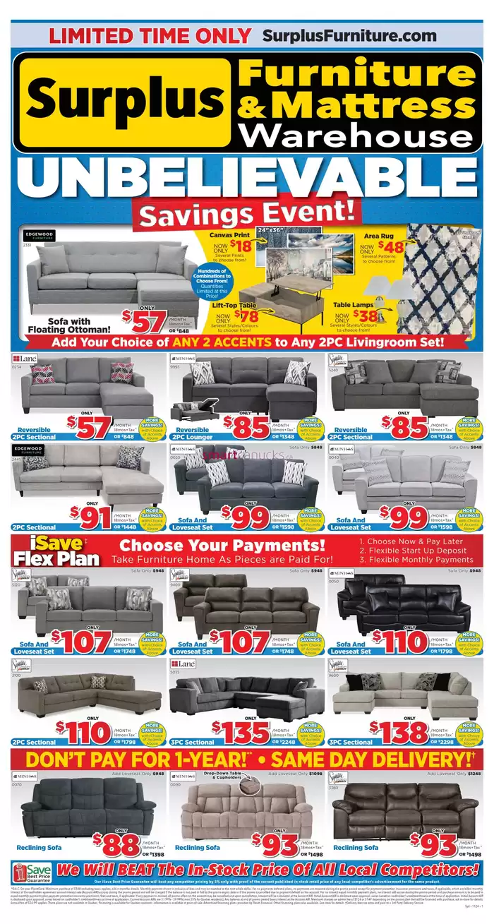 Surplus Furniture catalogue in Sydney | Unbelievable Savings Event | 2024-10-28 - 2024-11-17