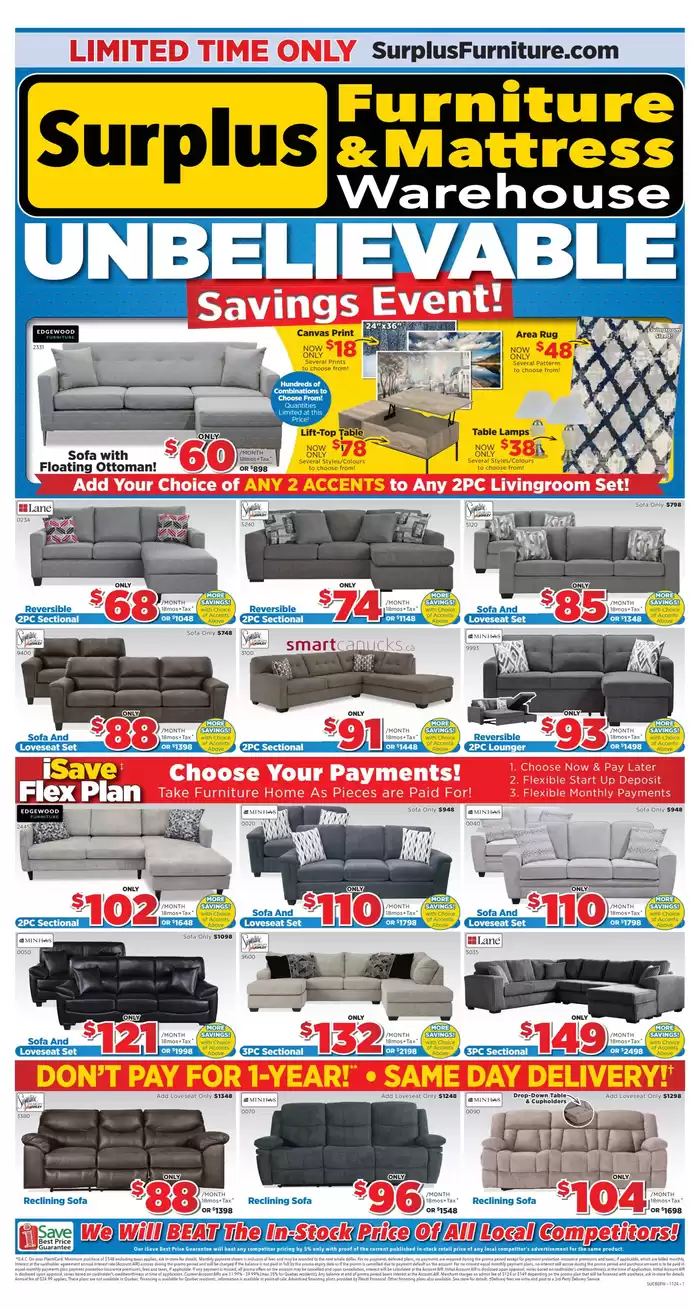 Surplus Furniture catalogue in St. John's | Unbelievable Savings Event | 2024-10-28 - 2024-11-17