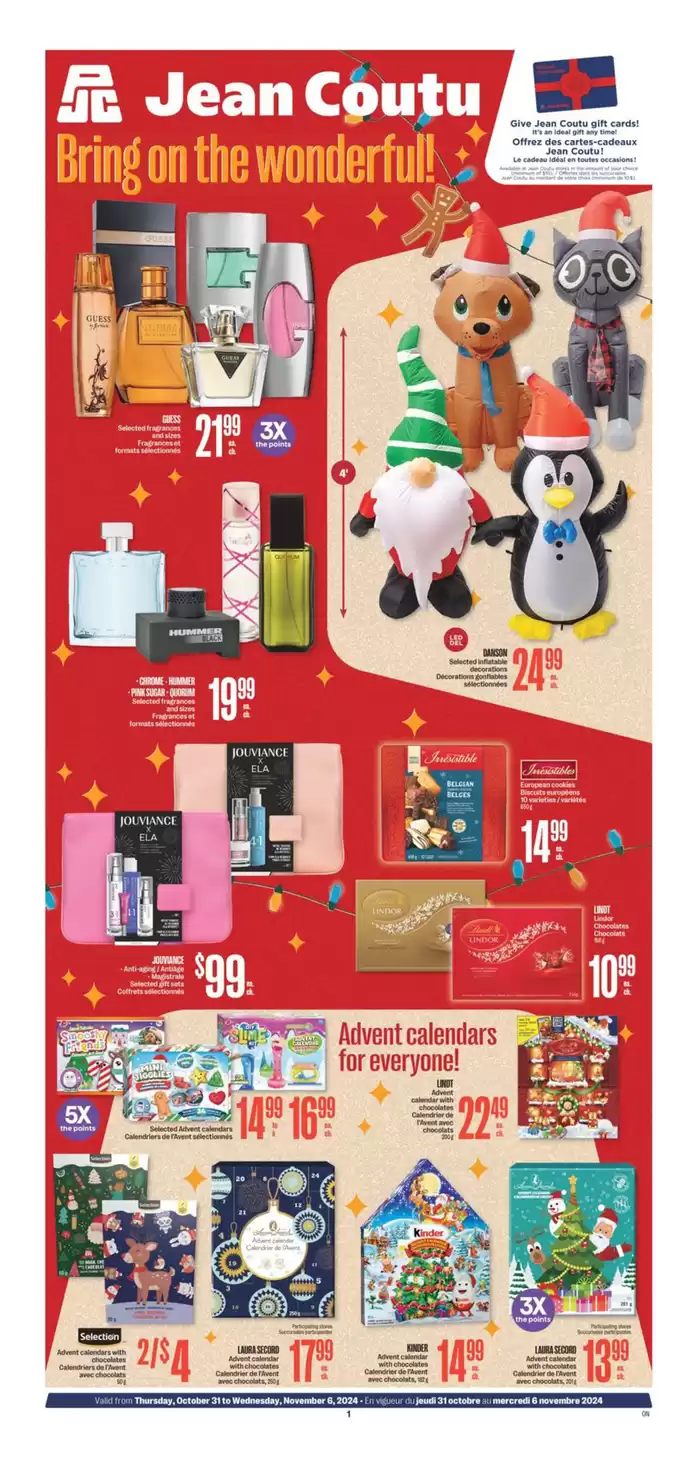 Jean Coutu catalogue in Quebec | Offers for bargain hunters | 2024-10-31 - 2024-11-06