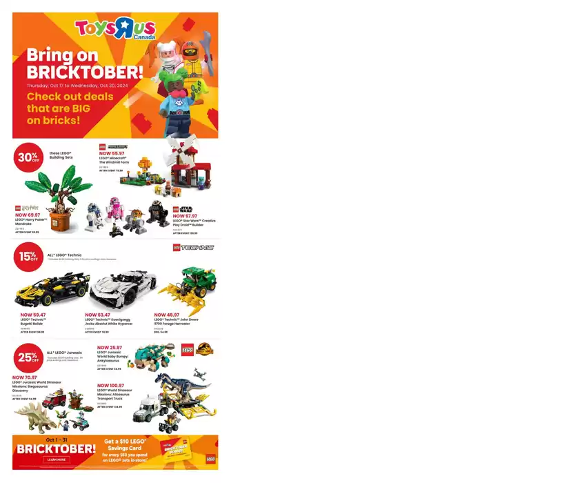 Toys R us catalogue in Montreal | Great offer for all customers | 2024-10-17 - 2024-10-30