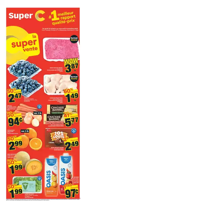 Super C catalogue in Sherbrooke QC | Top offers for smart savers | 2024-10-31 - 2024-11-06