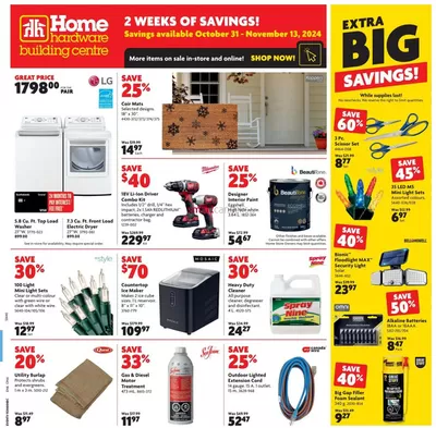 Home Hardware catalogue in Dubreuilville ON | Home Hardware weekly flyer | 2024-10-31 - 2024-11-13