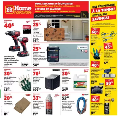 Home Hardware catalogue in Hudson Bay | Our best bargains | 2024-10-31 - 2024-11-13