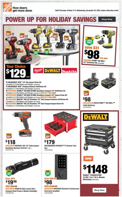 Home Depot catalogue in Buckingham | Current bargains and offers | 2024-10-31 - 2024-12-25