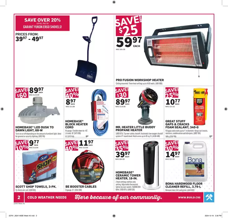 Co-op Home Centre catalogue in Redvers | Home Centre | 2024-10-31 - 2024-11-06