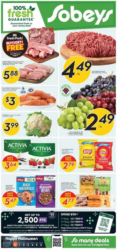 Sobeys catalogue in Moncton | Our best deals for you | 2024-10-31 - 2024-11-06