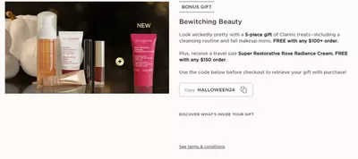 Pharmacy & Beauty offers in Hudson Bay | Bewitching Beauty Sale in Clarins | 2024-10-30 - 2024-11-13