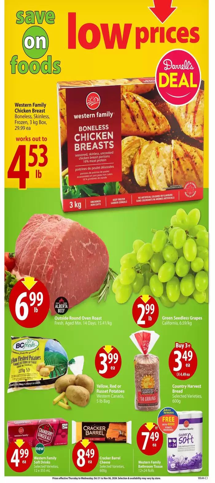 Save on Foods catalogue in Airdrie | Low Prices | 2024-10-31 - 2024-11-06