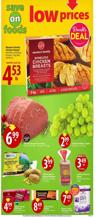 Grocery offers in Kelowna | Low Prices in Save on Foods | 2024-10-31 - 2024-11-06