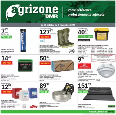 BMR catalogue in Les Méchins | Agrizone | 2024-10-31 - 2024-11-06