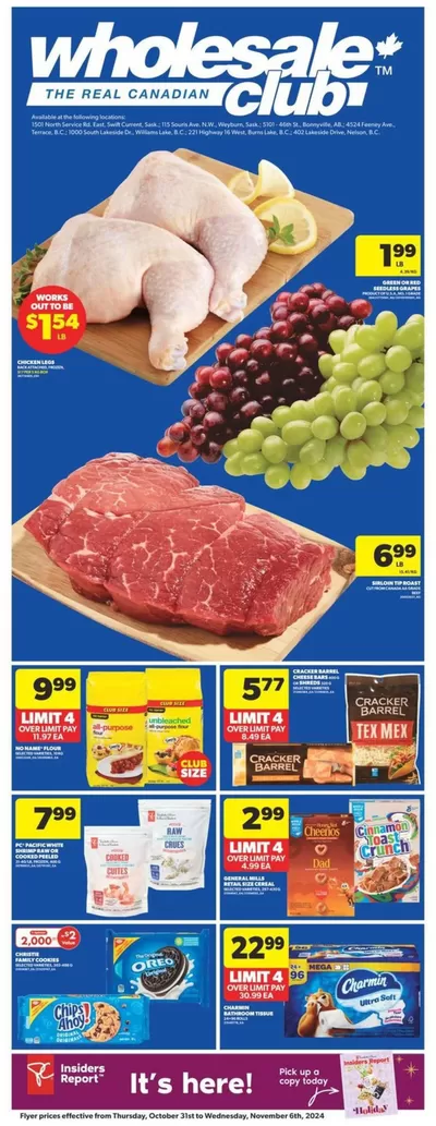 Wholesale Club catalogue in Regina | Wholesale Club Weekly ad | 2024-10-31 - 2024-11-06