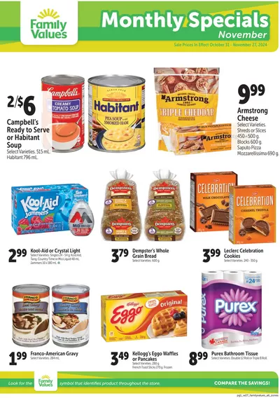 Grocery offers in Castor AB | Family Foods monthly flyer in Family Foods | 2024-10-31 - 2024-11-14