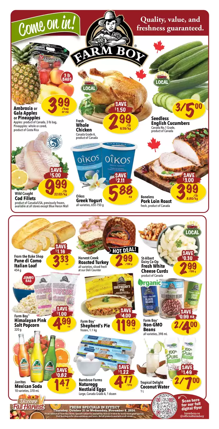 Farm Boy catalogue in London | Farm Boy weekly flyer | 2024-10-31 - 2024-11-14