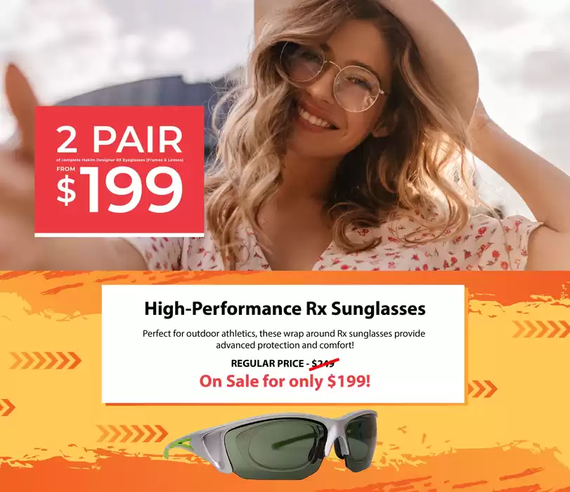 Hakim Optical catalogue in Mississauga | Current deals and offers | 2024-10-31 - 2024-11-14