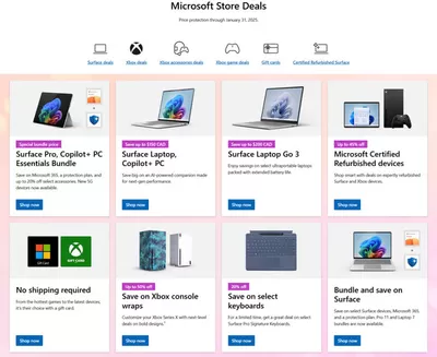 Electronics offers in Vancouver | Microsoft Store Deals in Microsoft | 2024-10-31 - 2025-01-31