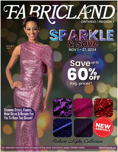 Fabricland catalogue in Mississauga | Flyer | 2024-11-01 - 2024-11-27