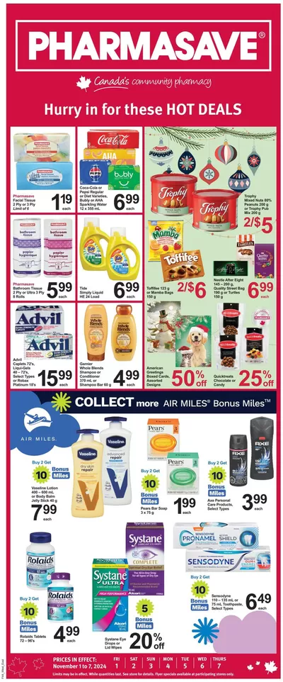 Pharmasave catalogue in Edmonton | Wide range of offers | 2024-11-01 - 2024-11-07