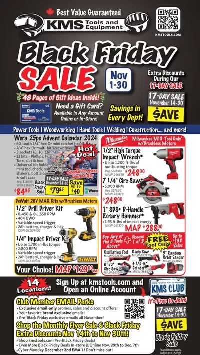 Garden & DIY offers in Wembley | KMS Tools November 2024 Black Friday Sale in KMS Tools | 2024-11-01 - 2024-11-15