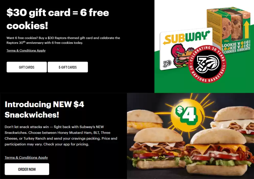 Subway catalogue in Brampton | Current deals and offers | 2024-11-01 - 2024-11-15