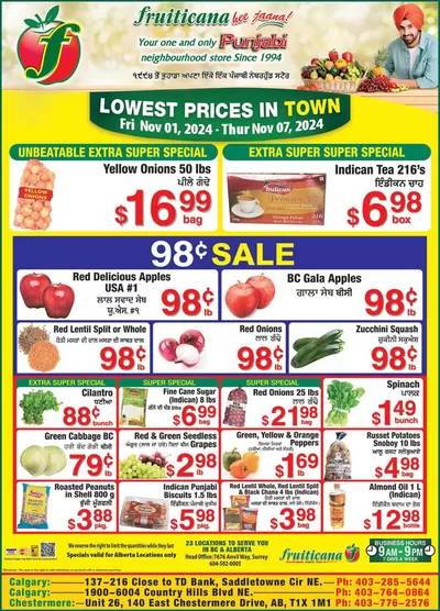 Fruiticana catalogue in Abbotsford | Fruiticana flyer | 2024-11-02 - 2024-11-16