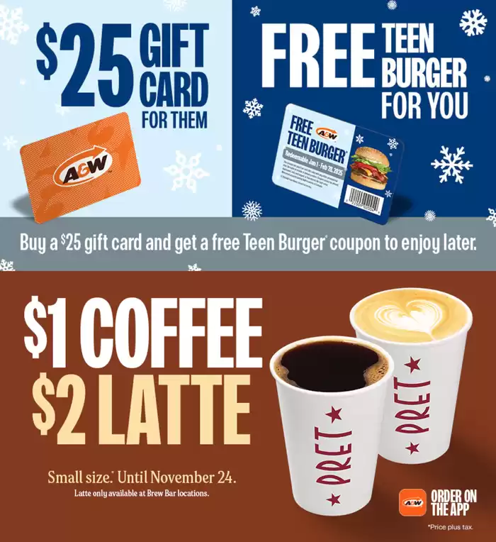 A&W catalogue in Scarborough | Current deals and offers | 2024-11-04 - 2024-11-24