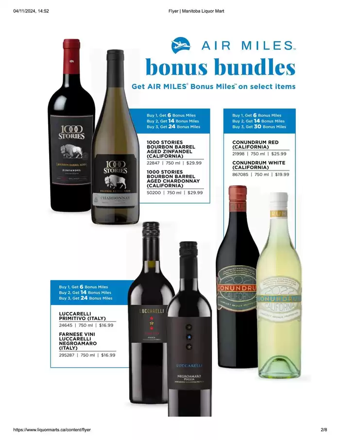 Liquor Mart catalogue in Brandon | Current deals and offers | 2024-11-04 - 2024-11-30