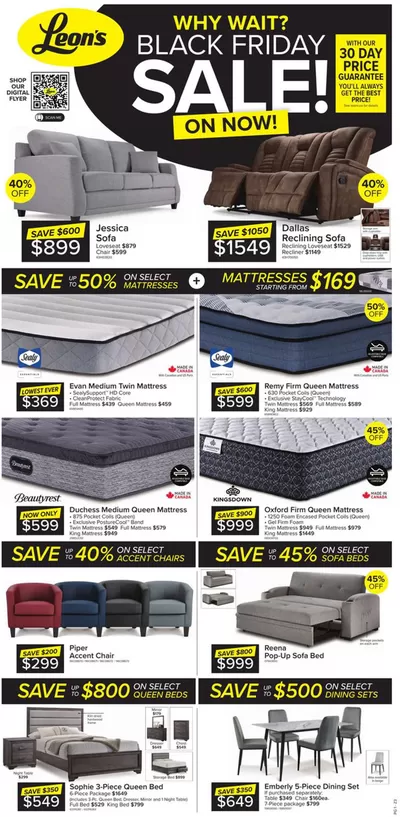 Leon's catalogue in Moncton | Great offer for all customers | 2024-11-07 - 2024-11-27