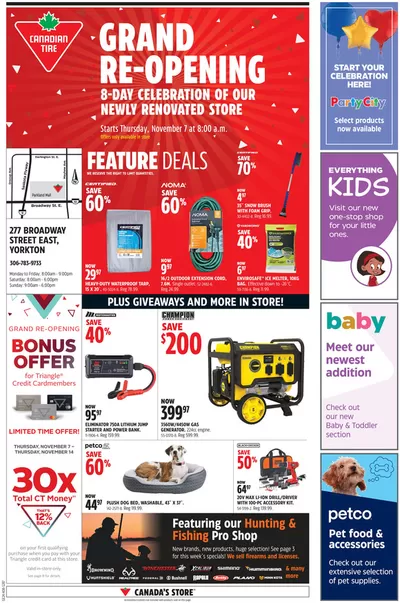 Canadian Tire catalogue in Weyburn | Save now with our deals | 2024-11-07 - 2024-11-14