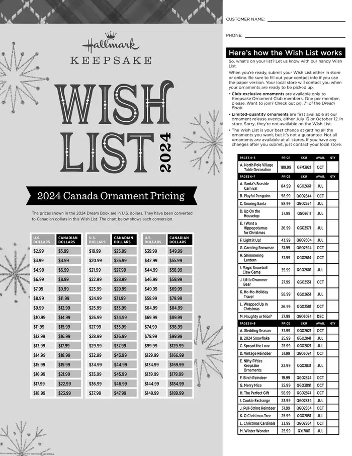 Hallmark catalogue in Brampton | Wish List 2024 | 2024-11-05 - 2024-12-31