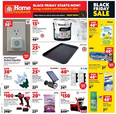 Home Hardware catalogue in Hudson Bay | Home Hardware weekly flyer | 2024-11-07 - 2024-11-13