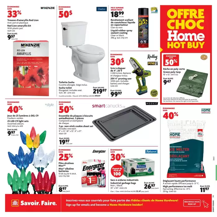 Home Hardware catalogue in Hudson Bay | Top deals for all customers | 2024-11-07 - 2024-11-13