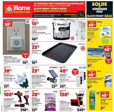 Home Hardware catalogue in Hudson Bay | Top deals for all customers | 2024-11-07 - 2024-11-13