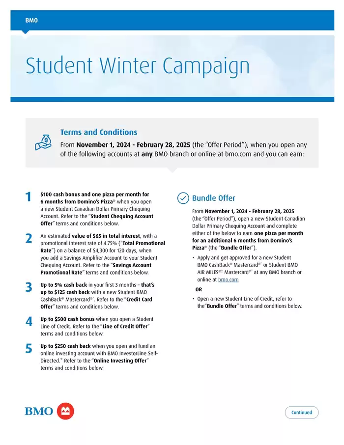 Bank of Montreal catalogue in Beloeil | Student Winter Campaign | 2024-11-06 - 2025-02-28