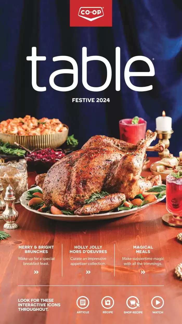 Co-op Food catalogue in Foam Lake | Table Festive 2024 | 2024-11-07 - 2025-01-01