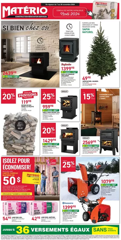 Matério catalogue in Saint-Jérôme | Current deals and offers | 2024-11-07 - 2024-11-20