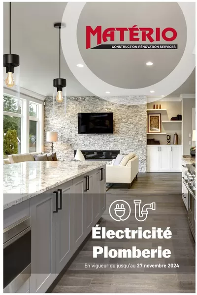 Garden & DIY offers in Sainte-Anne-des-Plaines | Électricité Plomberie in Matério | 2024-11-07 - 2024-11-27