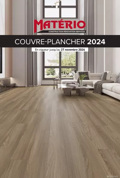 Garden & DIY offers in Sainte-Anne-des-Plaines | COUVRE-PLANCHER 2024 in Matério | 2024-11-07 - 2024-11-27