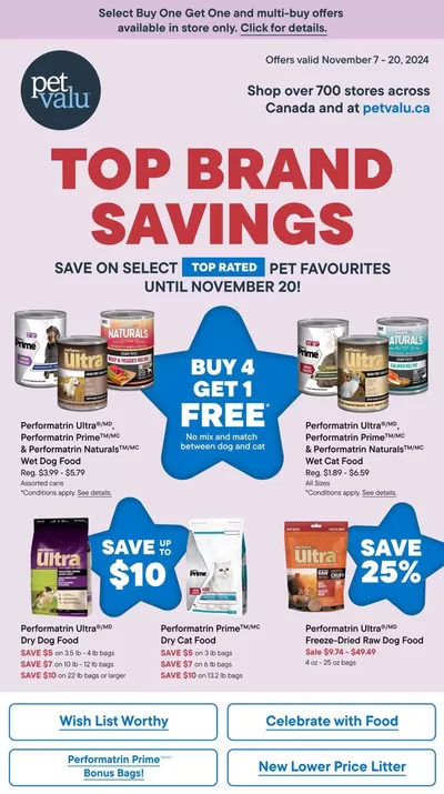 Grocery offers in Dégelis | Top Brand Savings in Petvalu | 2024-11-07 - 2024-11-20