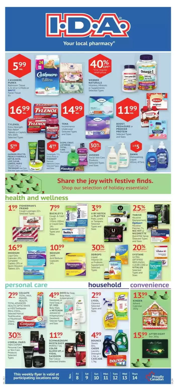 IDA Pharmacy catalogue in Guelph | Current deals and offers | 2024-11-08 - 2024-11-14