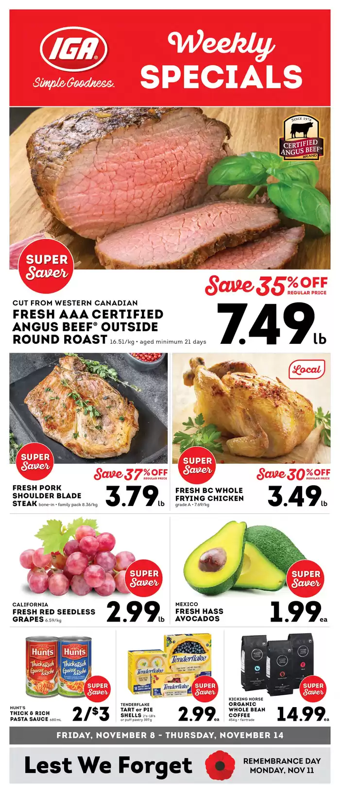 Market Place IGA catalogue in Port McNeill | Market Place IGA weekly flyer | 2024-11-08 - 2024-11-14