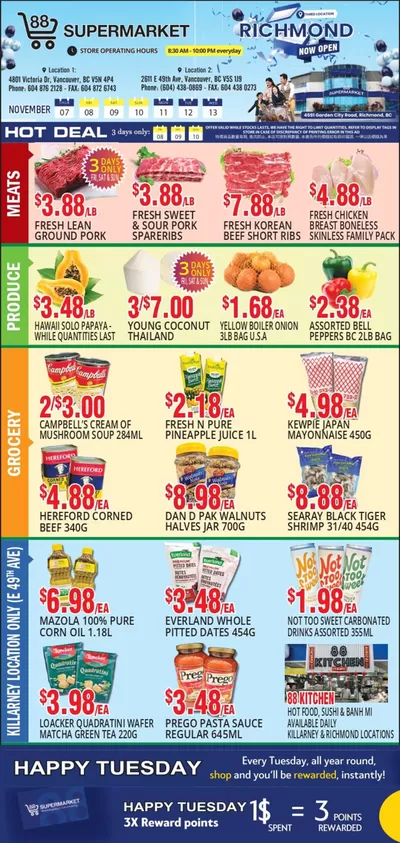 88 Supermarket catalogue in Vancouver | VANCOUVER IS AWESOME | 2024-11-08 - 2024-11-22