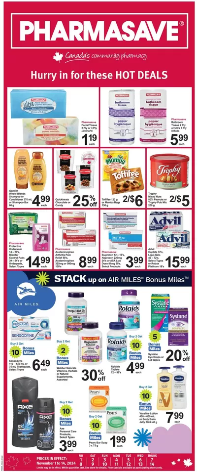 Pharmasave catalogue in Vancouver | Discounts and promotions | 2024-11-01 - 2024-11-14