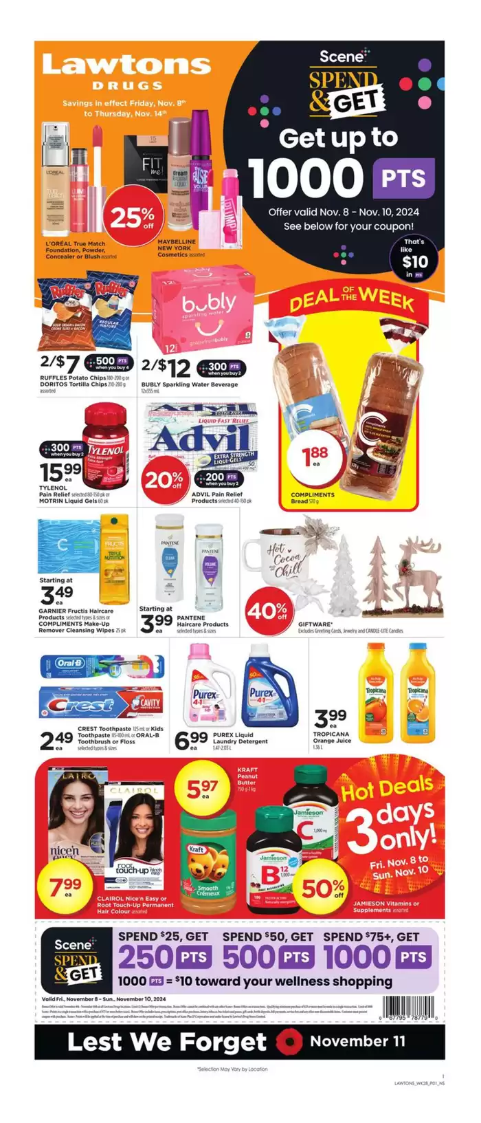 Lawtons Drugs catalogue in Moncton | Top deals for all customers | 2024-11-08 - 2024-11-14