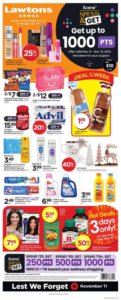 Pharmacy & Beauty offers in Aulac | Top deals for all customers in Lawtons Drugs | 2024-11-08 - 2024-11-14