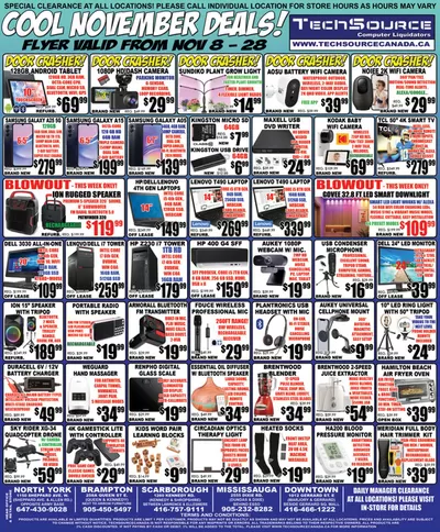 Electronics offers in Whitchurch-Stouffville | TechSource, flyer in TechSource | 2024-11-09 - 2024-11-23